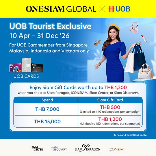 ONESIAM Global x UOB International Cardholders