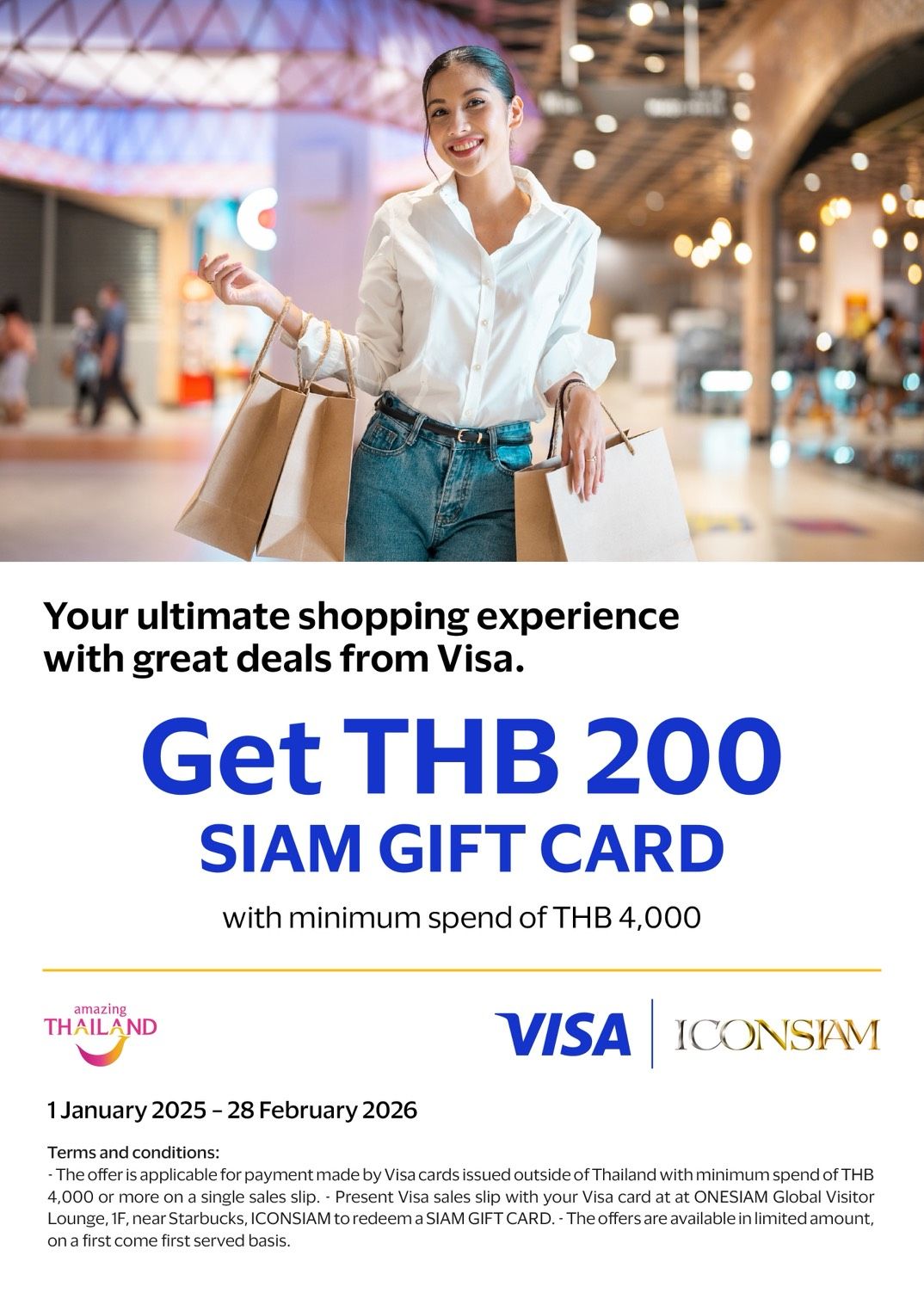 Exclusive offers for VISA International Cardholders
