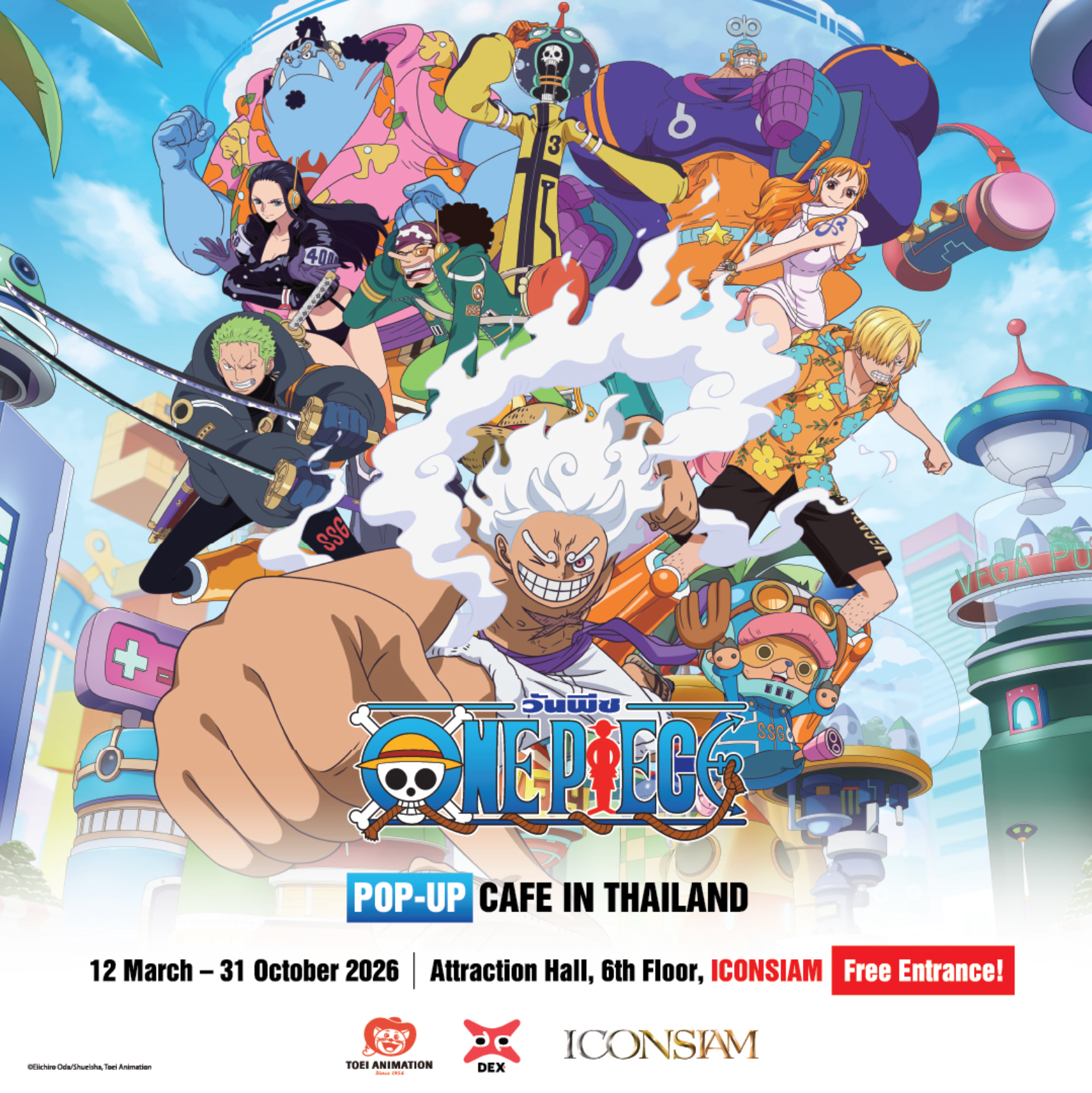  เปิดจักรวาล ONE PIECE เต็มรูปแบบใน ONE PIECE Pop-up Cafe in Thailand ที่ไอคอนสยาม